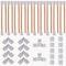 GTIWUNG 40 Stück 3 Polig LED Strip Verbinder Kit, Strip to Strip Drahtverbinder, LED Eckverbinder, Lückenloser für 10 mm 5050 WS2812 WS2811 LED Streifen Licht
