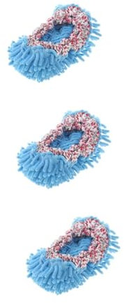 Beavorty 3 Pcs Mopping Shoes Cover Floor Buffer Polisher Foot Microfiber Floor Cleaning Slippers Socks Floor Cleaner Mop Duster Floor Mop Slippers Dust Cleaner Shoes Sweeper Washable