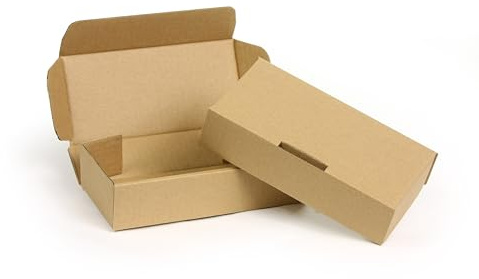 WePack 25 Stück Klappdeckelkartons 180x120x40 mm Geschenkbox Schachtel 1-Wellig Innenmaß Braun NEU