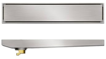 FCS Bathroom Canale di Doccia in Acciaio Inox Scarico a Pavimento Bagno Canale di Doccia Canalina di Scarico Doccia per Il Garage della Cucina E Il Seminterrato della Doccia del Pavimento(Size:30cm)