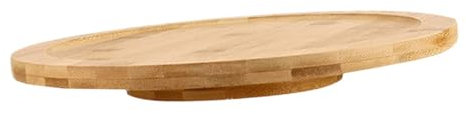 MOTHNUR Soporte Giratorio Para Pasteles De Madera Natural, Diámetro 20 Cm, Base Estable, Rotación 360 Grados, Soporte Para Postres Fácil De Limpiar, Adecuado Para Servir y Exhibir Mesa Comedor