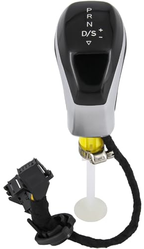 Recambo Schaltknauf Led Automatik passend für VW Passat 3G B8, 2014-2023, Plug & Play, Auto Schalthebel Wahlhebel, schwarz - silber