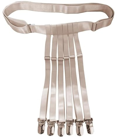 TPZORJX strumpfhalter damen， Strumpfgürtel Elastische Oberschenkel, Hohe Strumpfhalter, Sexy Strapshalter Damen, Strumpfgürtel Hüfthalter Garter Belt, mit 6 Halter aus Metall Strapsen Dessous Set