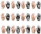24 Hojas de Plantilla de Tatuaje Temporal Reutilizable, Kit de plantillas de tatuaje de henna para Niños Adultos, plantillas tatuajes temporales para mujeres y niñas