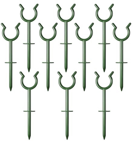 Generico Garden Hose Guides, Hose Holder Saver Kit | 10 Pieces Plant Protection Stabilizer for Watering and Watering Flowerbeds Pathways Gardens Edges