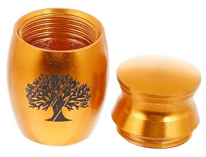 JUMPLAWN Urna para Mascotas De Acero Inoxidable Contenedor para Cenizas De Mascotas Urna Creativa para Cenizas De Animales Hogar Tumba