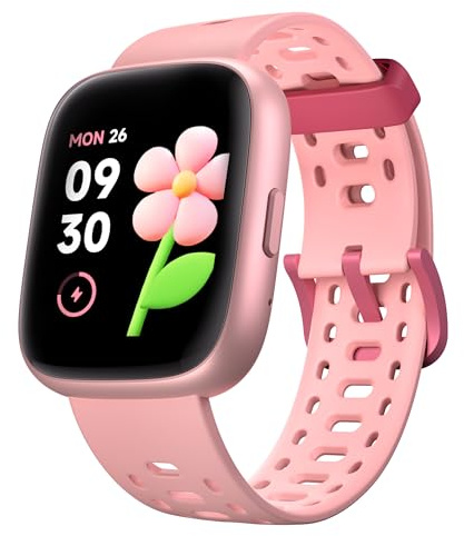 Enfit Smart Watch for Kids, 1.83 Fitness Tracker for Boys Girls with Heart Rate Sleep Monitor, 80 Sports Modes Activity Tracker, Pedometer, IP68 Waterproof Digital Watch Gift for Teens Aged 6-12