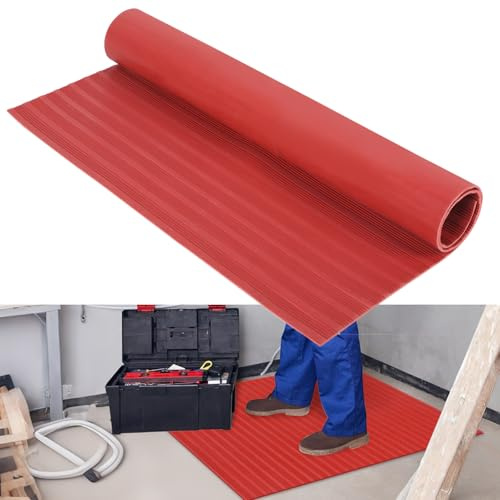 23.6 x 20 Rubber Insulation Mat High Voltage 1000V Insulation Switchboard Electrical Room Matting Non-Slip Electrical Safety Dielectric Floor Transformer Pad for Commercial & Industrial Use