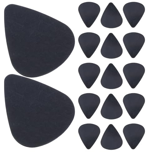 TOYZFRIENDY 30 Schwarze Gitarrenplektren 0,5mm Kunststoff Plektrum für Akustik E-gitarre Bass Banjo Zubehör Griffige Plektren für Band Übung Jazz Geschenk für Musiker