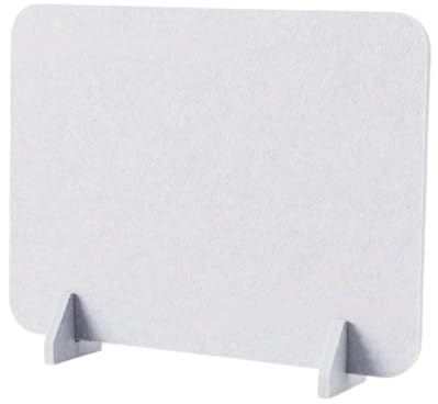 Ljusgrå för skrivbord fristående akustiska väggpaneler med stödbas idealisk för arbetsstation studierumsbibliotek 40 x 50 cm