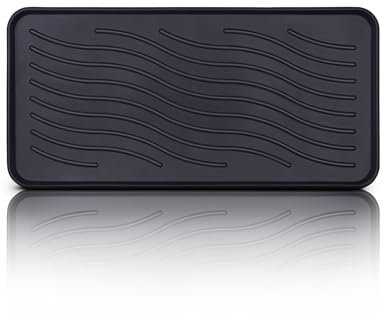 Bestlivings Schuhabtropfschale mit hohem Rand (78x38x2,5cm) Schuhablage - wasserdichte Schuhwanne - Aptropfunterlage für Schuhe, Schuhmatte für Haus Garten