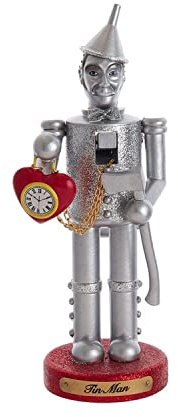 Wizard of Oz Kurt Adler Officially Licensed Tinman Nutcracker, 10 | Christmas Decoration for Collectors and Fans of All Ages