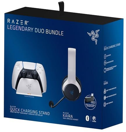 Razer Legendary Bundle Wireless Headset and Quick Charging Stand for PlayStation