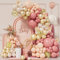 Kit de Arco de Globo Rosa, 138 piezas Guirnalda de Globos Rosa Oro Blanco Beige, Globos de Cumpleaños Rosa Pastel Boda Baby Shower Bautizo San Valentin Princesa Fiesta Decoración