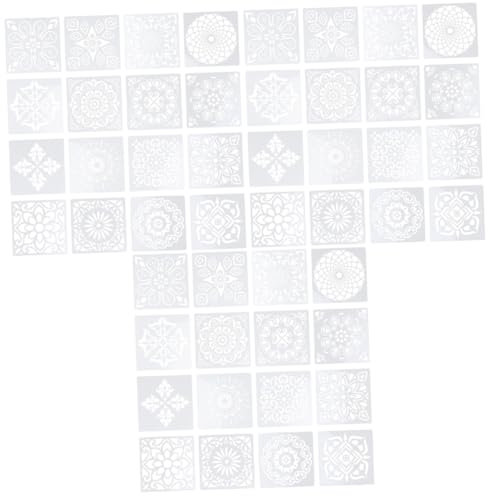 SEWACC 48 Stück Mandala Malvorlagen Blumen Zeichnungsvorlagen Kinder Malvorlagen Mandala Zeichnungsvorlagen