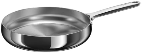 Berghoff Home Edelstahl Pfanne 28cm – ohne PFAS – Universalpfanne für alle Herdarten – Pfanne Induktion geeignet – Bratpfanne - frying pan