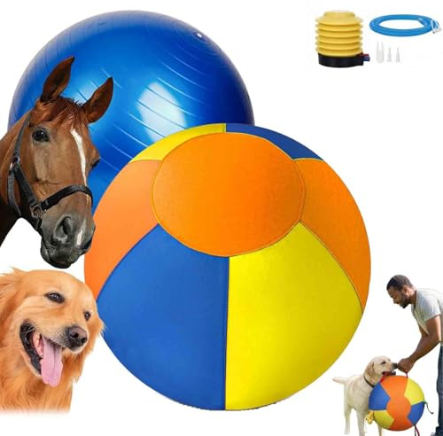 Palla da pastore per cani e cavalli, palla da pastore gigante per Border Collie, 25/45/55 cm, gonfiabile resistente alle forature, giocattolo impermeabile per cani per esterni