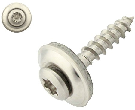 200 Stück Spenglerschrauben mit EPDM Dichtscheibe - 15 mm - Innensechsrund TX - 4,5x20 mm DIN7995 Edelstahl A2 V2A - SC-Normteile