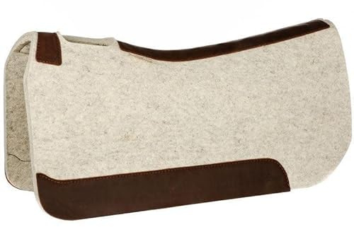 5 Star Equine The Performer Full Skirt Western Saddle Pad Size 32x32 and 1/2 Thickness Natural Color