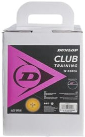 Dunlop Club Training 144 Tischtennisbälle orange, 144er Box Bälle, orangene TT Bälle, Training, Anfänger und fortgeschrittene Spieler