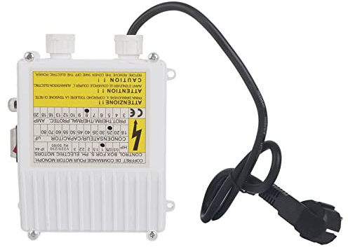 Regolatore della Pompa Domestica Scatola di Controllo della Pompa per Pozzi Profondi di Aspirazione Sommergibile Integrata Nell'interruttore di Protezione Termica (750W Spina UE 220V)