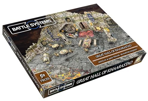 Battle Systems Great Hall of Khaarastad: Tabletop Gaming Terrain - Terrain Set - Fantasy - Unisex - Teen, Adult