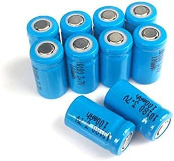 Compatible con 10 Uds. Baterías Recargables De Iones De Litio 3.7 V 10180 Baterías De Iones De Litio De 100MAH para Dispositivo Digital con Linterna LED