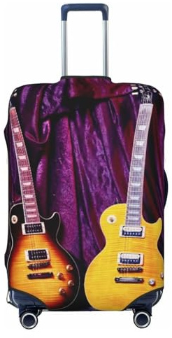 VducK Resebagage skydd gitarr samling resväska överdrag för bagage mode resväska skydd passar 45–81 cm bagage, Svart, S, Bagageset