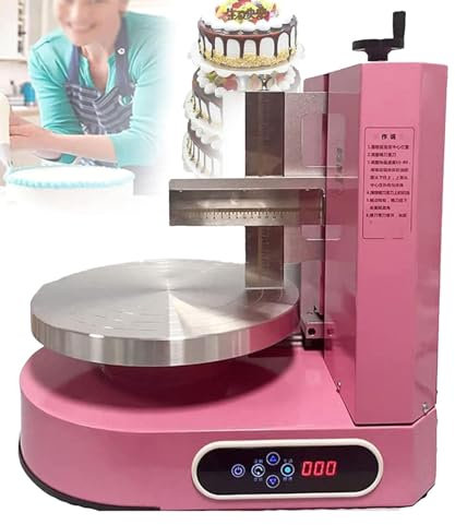 Cake Cream Spreading Machine | Electric Birthday Cake Cream Spreader | Cake Coating Smoother for 4-12 Inch Cakes | Automatic Operation for Perfectly Smooth Icing