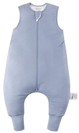 BubblePanda Rayon Made From Bamboo Toddler Sleep Sack with Feet 24-36 Months 2.5 Tog Winter Ultra Soft Warm Baby Sleep Bag Walker 2t-3t Quilted Thick Wearable Blanket with Legs 2-Way Zipper