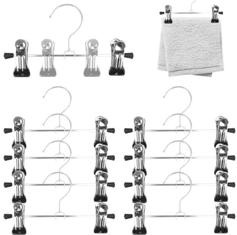 10 Stück Metall Klammerhaken Multifunktionaler Kleiderbügel aus Metall, Stiefel Kleiderbügel Clips Rutschfester Kleiderbügel Haken Stiefel Aufhänger, für Hosen Schuhe Unterwäsche Handtuch Stücher