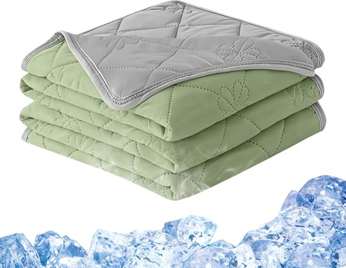 Yulokdwi Edredón Refrescante - Edredón de Verano Termorregulador - Ropa de Cama Fría Doble Cara para Sudores Nocturnos Hogar Dormitorio Interior Exterior Sofá Cama Acampada Viaje