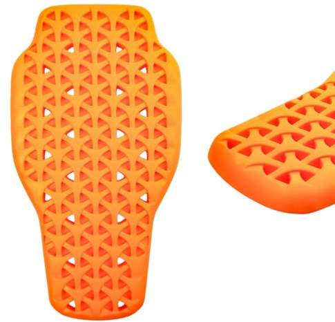 Rückenprotektor Motorrad, 42*23cm Abnehmbare Zertifizierte Motorradprotektoren, Hohe Sicherheit Protektoren Motorrad, Rückenprotektor Reiten für Unisex Erwachsene, Fahrschutz, Ski, Snowboard, Orange