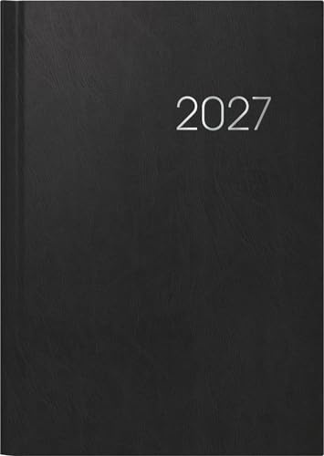 BRUNNEN 1079660907 Buchkalender Mod. 796 2027 A5, Kunststoff, schwarz