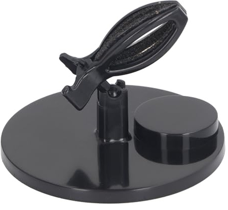 Xiuganpo Support de Vernis à Ongles à Pince Réglable, Anti-déversement, Application Mains Libres, Compact et Portable pour les Manucures D'art des Ongles (BLACK)
