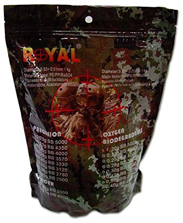 R O Y A L Busta da 1 kg di Pallini Softair 0,23g Hi Precision Softair