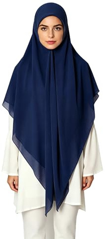 Lina & Lily Premium Chiffon Damen Muslim Hijab Kopftuch Schal Quadrat 145 x 145cm