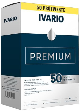IVARIO Labor-Wassertest Premium Check (50 Prüfwerte)