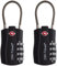 OW-Travel Kabelschloss 4 Stellig Zahlenschloss Kofferschloss Vorhängeschloss Gepäckschloss Sicherheitsschloss TSA Lock Cable USA Schloss Zahlencode für Reisekoffer Spind Rucksack Luggage:2 Schwarz