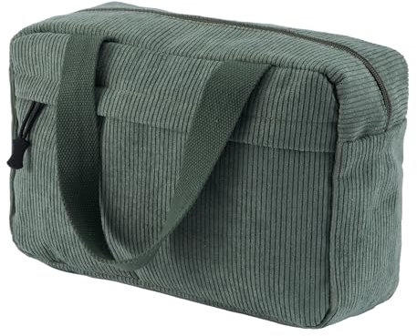 Jiliyote Groß Kosmetiktasche Damen Cord Kulturtasche Damen Make-up Tasche Kulturtaschen Cosmetic Bag Reise Kulturbeutel für Travel mädchen Frauen