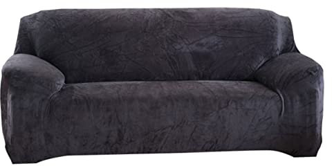 VINTORKY Sofabezug Stretch-Sofa-schonbezug Aus Polyester-Spandex Für DREI Personen Schützt Vor Verschüttetem Flecken Und Abnutzung Leicht Zu Reinigen