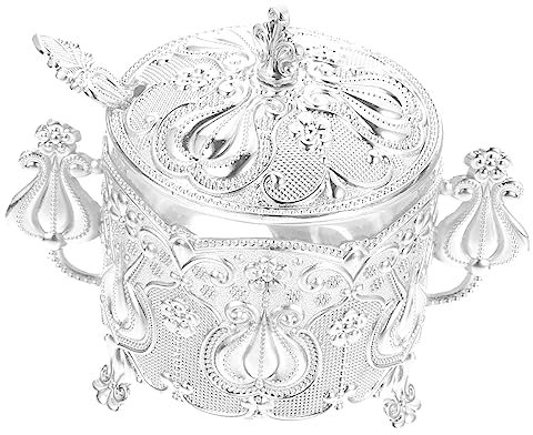 Alipis Contenitore Zucchero Design in Rilievo Barattolo Per Spezie Decorativo Contenitore Per Condimenti Resistente e Pratico Per Cucina e Ristorante