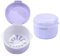 Boîte de Rangement pour Appareil Dentaire avec Panier - Porte, Dentier Portable et Élégant en Silicone, Boîte Orthodontique pour Appareil Dentaire, Boîte de Rangement pour Protège Dents (pourpre)