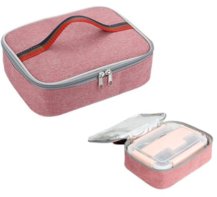QKEPCY Bolsa Térmica Rectangular Portátil Lonchera Aislante Organizador Almuerzo Transporte Alimentos Comida