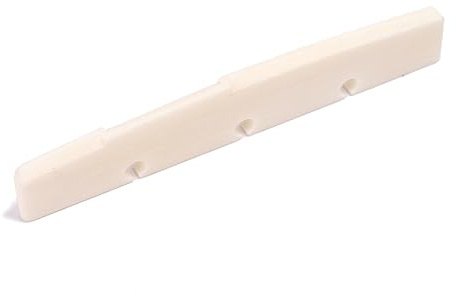 BESTonZON Gitarrensattel Aus Knochen Für Akustikgitarre Klassischer Stegsattel Sattelset Kompensierter Gitarrenzubehör Für Lange Haltbarkeit