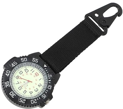 WOFASHPURET Carabiner Clip Watch Digital Dial Uhrenhalter Leicht Taschenuhr für Rucksack Wanderer Bergsteiger Outdoor Ausrüstung