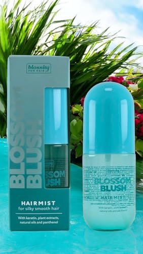 Blossom Blush Hair Mist Haarspray für seidig glattes Haar Mit Keratin, Pflanzenextrakten, natürlichen Ölen und Panthenol.100ml
