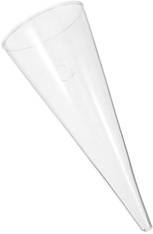 OUNONA Clear Cone Wall-mounted Planter Vase Elegant Glass Hanging Planter for Home Decor Fresh Bouquets Greenery Simple Style Wall Decoration for Any