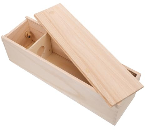 ABOOFAN Coffret à Vin avec Couvercle Boîte à Bouteille Vintage pour Ranger des Bouteilles pour Mariages Et Loisirs