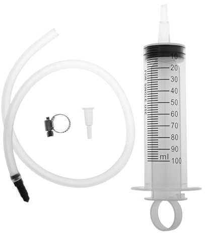 Mtsooning Bremsenentlüfter Motorrad, 100ml Spritze Bremsenentlüftungs, 50cm Bremsflüssigkeit Schlauch, Bremssystem Reparatur Ölspritze, Bremsen Entlüftungsset für Motorräder, Roller, Quads